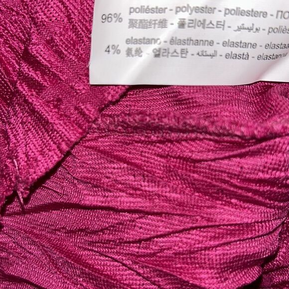 Zara Fuschia Pink Pleated Top(Size Large) - Picture 7 of 7